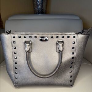 Michael Kors Silver Studded Tote
